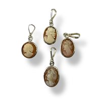 Pendant Mandile 1922 Woman Cammei  in Silver Conchiglia 2MCICM166 - 2MCICM166